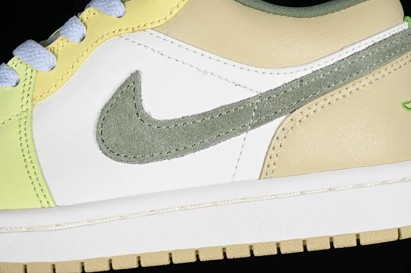 All categories Air Jordan Jordan series basketball shoes Air Jordan 1 Low G version pure original Air Jordan 1 Low AJ1 Joe 1 fresh white and green cultural low-top basketball shoes FD9906-131
